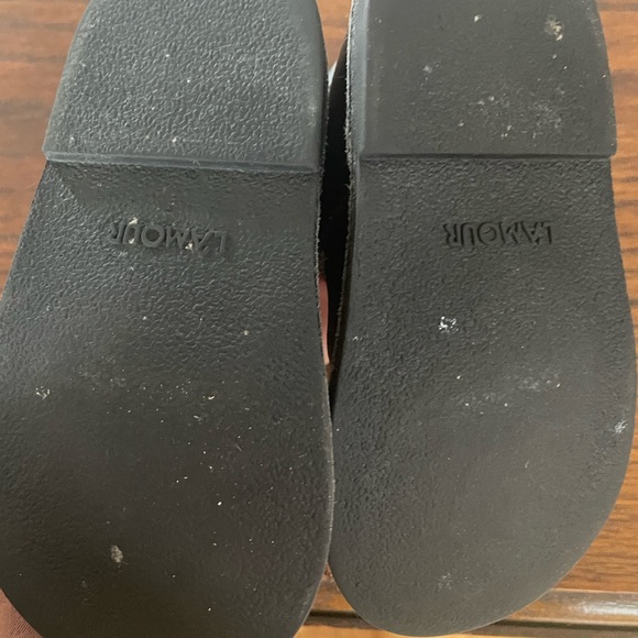 L’Amour Grace Black Leather Mary Janes Toddler Sz 6 Gently Used - Picture 4 of 5